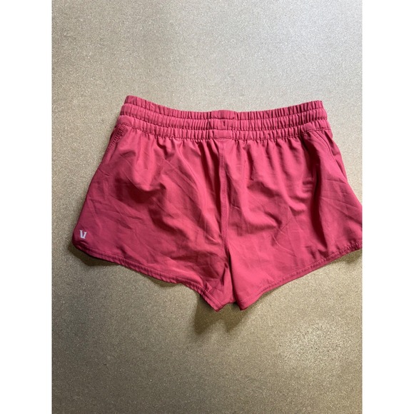 Vuori Women's Running Shorts Coral Pink Performance Zipper Pocket S $78 - Picture 6 of 7